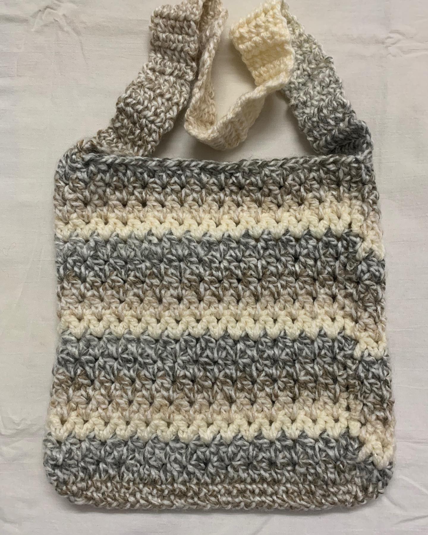 Really enjoyed making this  crochet handbag. Made with wool.