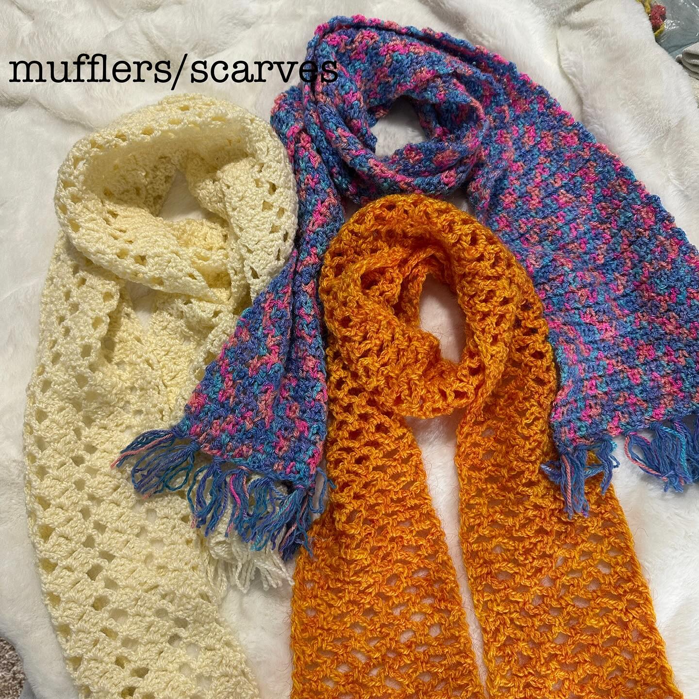 Colourful scarves to brighten the winter days.